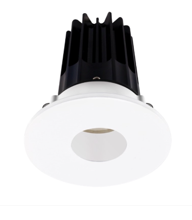 Lotus LED Lights LED-2-S15W-40K-2RRWH-2RPH 2" Led Recessed Downlight - High Output - 15w - 4000k - 1,020 Lumens - White Reflector - Pinhole Trim - 120v