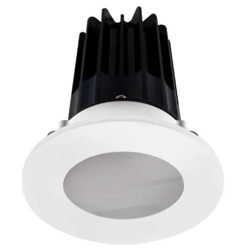 Lotus LED Lights LED-2-S15W-40K-2RRWH-2RST-24D 2 inch Recessed Downlight LED, Wattage 15W, Color Temperature 4000k, Lumens 1020 lm, 24° Beam Angle, White Reflector, Round Shower Trim