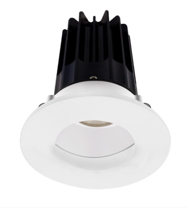 Lotus LED Lights LED-2-S15W-40K-2RRWH-2RWW 2" Led Recessed Downlight - High Output - 15w - 4000k - 1,020 Lumens - White Reflector - Wall Wash Trim - 120v