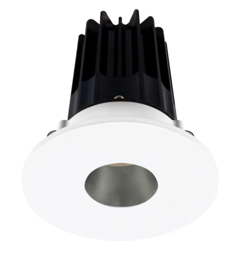 Lotus LED Lights LED-2-S15W-3018K-2RRCH-2RPH-24D 2 Inch Round Recessed LED Downlight, Wattage 15W, High Output, Color Temperature 3000-1800K, Dim to Warm, 24 Degree Beam Spread, Chrome Reflector, Pinhole