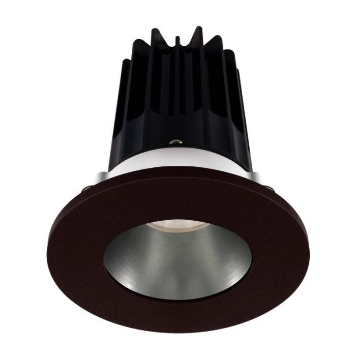 Lotus LED Light LED-2-S15W-5CCT-2RRCH-2RTBZ-24 2" LED Recessed Downlight - High Output W/24 Degree Beam Angle - 15 Watt, 5CCT 27K / 3K / 35K / 4K / 5K, 120V, Chrome Reflector/ Round Bronze Trim