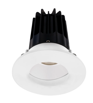 Lotus LED Lights LED-2-S15W-5CCT-2RRWH-2RWW-24D 2 Inch Round Recessed LED Downlight, Wattage 15W, 5CCT Selectable, Lumens 1000lm, 24° Beam Angle, White Reflector, Wall Wash Trim