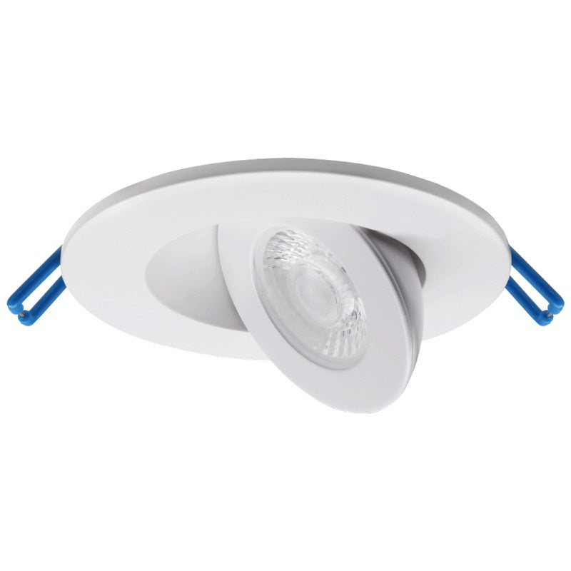 Lotus LED Lights LED-2-S5W-3018KWH-FG 2" Floating Gimbal Led Downlight - 5W - Dim to Warm / 3K-18K - 120V - White
