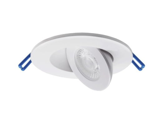 Lotus LED Lights LED-2-S5W-5CCT-FG-WH 2" Floating Gimbal Led Downlight - 5w - 27k / 3k / 35k / 4k / 5k - 420 Lumens - 120v - White Finish