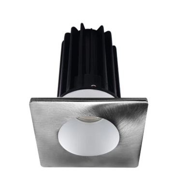 Lotus LED Lights LED-2-S8W2-27K-2RRAK-2STCH-60D 2 inch Recessed Downlight 8W LED 2700K 580 lm - 60° Beam Angle - Alzak Reflector - Square Chrome Trim - Type IC Damp Air-Tight T24 CRI 90+