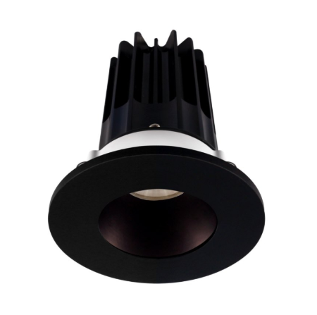 Lotus LED Lights LED-2-S8W2-27K-2RRBZ-2RTBK-60D 2" LED Recessed Downlight - 8W - 2700K - 580 Lumens - Bronze Reflector - Round Black Trim - 120V - 60° Beam Angle