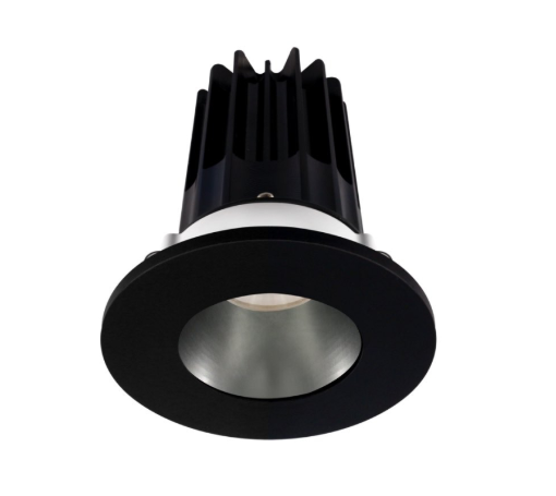 Lotus LED Lights LED-2-S8W2-27K-2RRCH-2RTBK-60D 2" LED Recessed Downlight - 8W - 2700K - 580 Lumens - Chrome Reflector - Round Black Trim - 120V - 60° Beam Angle