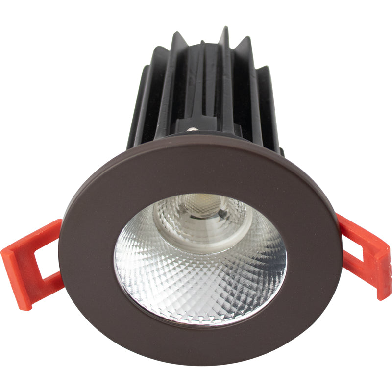 Lotus LED Lights LED-2-S8W2-27K-2RRDM-2RTBZ 2" Round LED Recessed Downlight, Wattage 8W, Color Temperature 2700K, Lumens 580 lm, Diamond Reflector - Round Bronze Trim - 120V