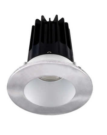 Lotus LED Lights LED-2-S8W2-3018K-2RRAK-2RTCH 2 inch Recessed Downlight 8W LED Dim to Warm 3000-1800K 600 lm - 38° Beam Angle - Alzak Reflector - Round Chrome Trim - Type IC Damp Air-Tight T24 CRI 90+