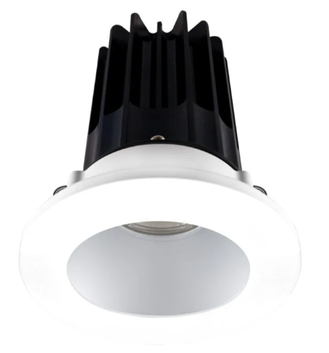 Lotus LED Lights LED-2-S8W2-3018K-2RRAK-2RTWH-60D 2 inch Recessed Downlight LED, Wattage 8W, Dim to Warm 3000-1800K, Lumens 600 lm, 60° Beam Angle, Alzak Reflector, Round White Trim