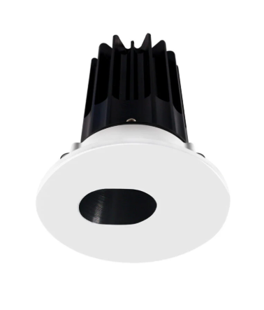 Lotus LED Lights LED-2-S8W2-3018K-2RRBK-2RSA 2 inch Recessed Downlight 8W LED Dim to Warm 3000-1800K 600 lm - 38° Beam Angle - Black Reflector - Round Slot Aperture Trim - Type IC Damp Air-Tight T24 CRI 90+