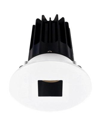 Lotus LED Lights LED-2-S8W2-3018K-2RRBK-2RSH-60D 2 inch Recessed Downlight 8W LED Dim to Warm 3000-1800K 600 lm - 60° Beam Angle - Black Reflector - Round Trim Square Hole - Type IC Damp Air-Tight T24 CRI 90+