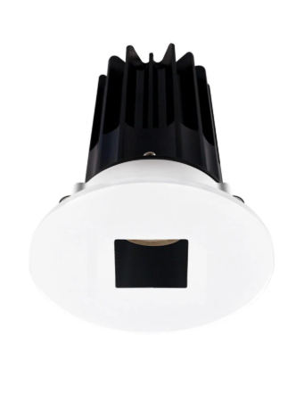 Lotus LED Lights LED-2-S8W2-3018K-2RRBK-2RSH 2 inch Recessed Downlight 8W LED Dim to Warm 3000-1800K 600 lm - 38° Beam Angle - Black Reflector - Round Trim Square Hole - Type IC Damp Air-Tight T24 CRI 90+