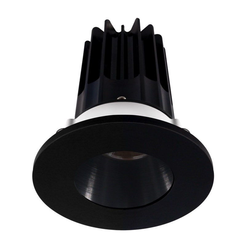 Lotus LED Lights LED-2-S8W2-3018K-2RRBK-2RTBK-24D 2" LED Recessed Downlight, Wattage 8W, Color Temperature Dim to Warm 30K-18K, Lumens 600 lm, Beam Angle 24°, Black Reflector - Round Black Trim - 120V