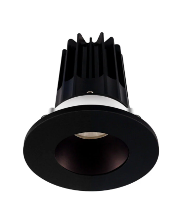 Lotus LED Lights LED-2-S8W2-3018K-2RRBZ-2RTBK 2 inch Recessed Downlight 8W LED Dim to Warm 3000-1800K 600 lm - 38° Beam Angle - Bronze Reflector - Round Black Trim - Type IC Damp Air-Tight T24 CRI 90+