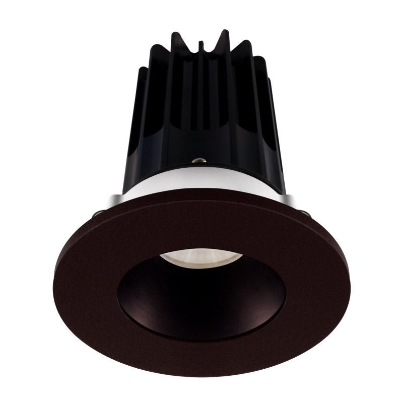 Lotus LED Lights LED-2-S8W2-3018K-2RRBZ-2RTBZ-24D 2" LED Recessed Downlight, Wattage 8W, Color Temperature Dim to Warm, Lumens 600 lm, Beam Angle 24°, Bronze Reflector - Round Bronze Trim - 120V