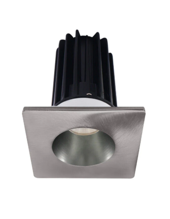 Lotus LED Lights LED-2-S8W2-3018K-2RRCH-2STBN-24D 2 inch Recessed Downlight 8W LED Dim to Warm 3000-1800K 600 lm - 24° Beam Angle - Chrome Reflector - Square Brushed Nickel Trim - Type IC Damp Air-Tight T24 CRI 90+
