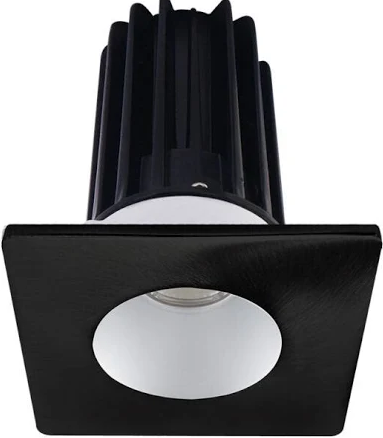 Lotus LED Lights LED-2-S8W2-3018K-2RRDM-2STBK-24D 2 inch Recessed Downlight LED, Wattage 8W, Dim to Warm 3000-1800K, Lumens 600 lm, 24° Beam Angle, Diamond Reflector, Square Black Trim