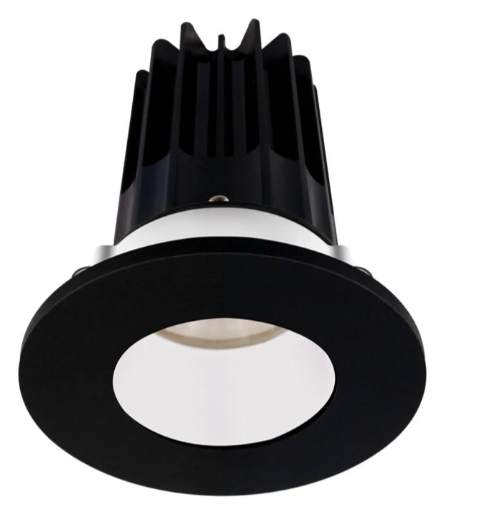 Lotus LED Lights LED-2-S8W2-3018K-2RRWH-2RTBK-60D 2 inch Recessed Downlight LED, Wattage 8W, Dim to Warm 3000-1800K, Lumens 600 lm, 60° Beam Angle, White Reflector, Round Black Trim