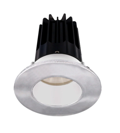 Lotus LED Lights LED-2-S8W2-3018K-2RRWH-2RTCH 2 inch Recessed Downlight 8W LED Dim to Warm 3000-1800K 600 lm - 38° Beam Angle - White Reflector - Round Chrome Trim - Type IC Damp Air-Tight T24 CRI 90+