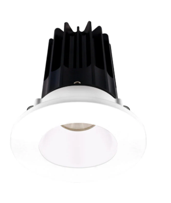 Lotus LED Lights LED-2-S8W2-3018K-2RRWH-2RTWH 2 inch Recessed Downlight 8W LED Dim to Warm 3000-1800K 600 lm - 38° Beam Angle - White Reflector - Round White Trim - Type IC Damp Air-Tight T24 CRI 90+