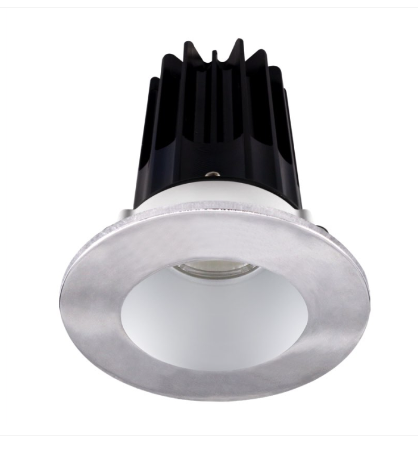 Lotus LED Lights LED-2-S8W2-30K-2RRAK-2RTCH 2" Led Recessed Downlight - 8w - 3000k - 600 Lumens - Silver Reflector - Round Chrome Trim - 120v