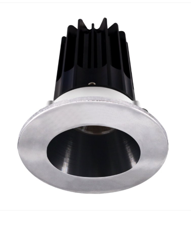 Lotus LED Lights LED-2-S8W2-30K-2RRBK-2RTCH 2" Led Recessed Downlight - 8w - 3000k - 600 Lumens - Black Reflector - Round Chrome Trim - 120v