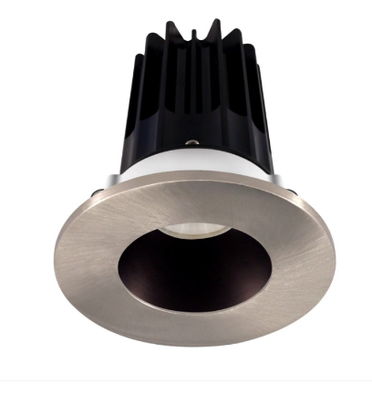 Lotus LED Lights LED-2-S8W2-30K-2RRBZ-2RTBN 2" Led Recessed Downlight - 8w - 3000k - 600 Lumens - Bronze Reflector - Round Brushed Nickel Trim - 120v