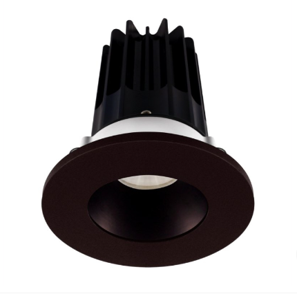 Lotus LED Lights LED-2-S8W2-30K-2RRBZ-2RTBZ 2" Led Recessed Downlight - 8w - 3000k - 600 Lumens - Bronze Reflector - Round Bronze Trim - 120v