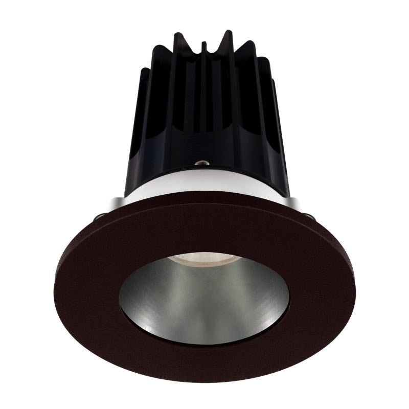 Lotus LED Lights LED-2-S8W2-30K-2RRCH-2RTBZ-60D 2" LED Recessed Downlight, Wattage 8W, Color Temperature 3000K, Lumens 600 lm, Beam Angle 60°, Chrome Reflector - Round Bronze Trim - 120V