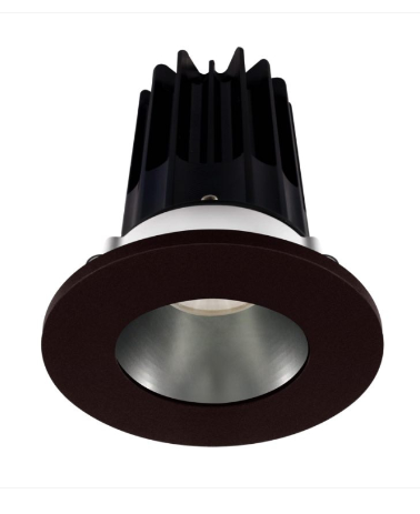 Lotus LED Lights LED-2-S8W2-30K-2RRCH-2RTBZ 2" Led Recessed Downlight - 8w - 3000k - 600 Lumens - Chrome Reflector - Round Bronze Trim - 120v