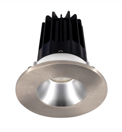 Lotus LED Lights LED-2-S8W2-40K-2RRAK-2RTBN 2" Led Recessed Downlight - 8w - 4000k - 620 Lumens - Silver Reflector - Round Brushed Nickel Trim - 120v