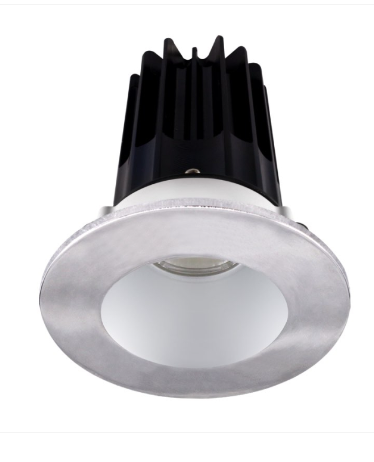 Lotus LED Lights LED-2-S8W2-40K-2RRAK-2RTCH 2" Led Recessed Downlight - 8w - 4000k - 620 Lumens - Silver Reflector - Round Chrome Trim - 120v