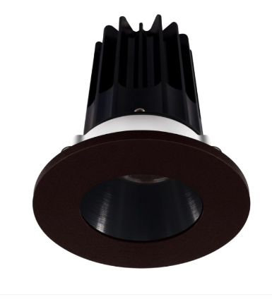 Lotus LED Lights LED-2-S8W2-40K-2RRBK-2RTBZ 2" Led Recessed Downlight - 8w - 4000k - 620 Lumens - Black Reflector - Round Bronze Trim - 120v