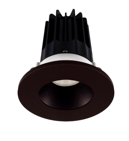 Lotus LED Lights LED-2-S8W2-40K-2RRBZ-2RTBZ 2" Led Recessed Downlight - 8w - 4000k - 620 Lumens - Bronze Reflector - Round Bronze Trim - 120v