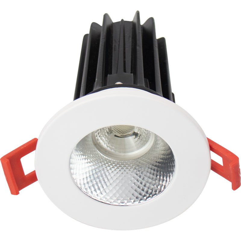 Lotus LED Lights LED-2-S8W2-5CCT-2RRDM-2RTWH-24D 8W 5CCT Selectable Recessed LED Downlight with Diamond Reflector and White Trim 24° Spot