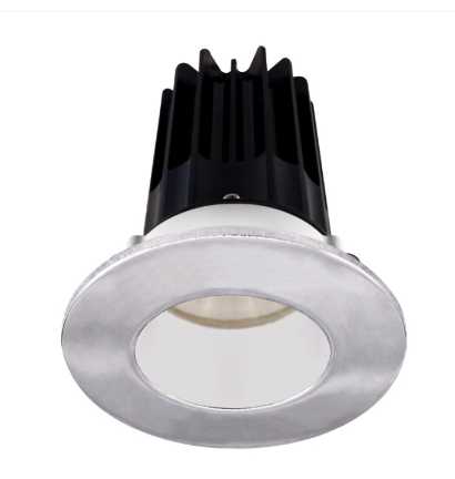 Lotus LED Lights LED-2-S8W2-40K-2RRWH-2RTCH 2" Led Recessed Downlight - 8w - 4000k - 620 Lumens - White Reflector - Round Chrome Trim - 120v