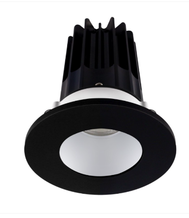 Lotus LED Lights LED-2-S8W2-5CCT-2RRAK-2RTBK 2" Led Recessed Downlight - 8w - 27k / 3k / 35k / 4k / 5k - Silver Reflector - Round Black Trim - 120v