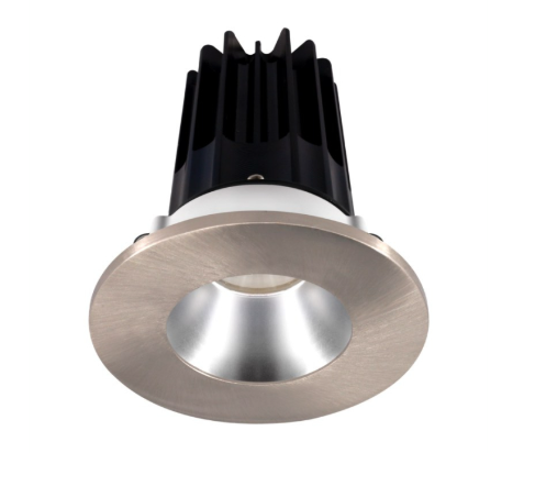 Lotus LED Lights LED-2-S8W2-5CCT-2RRAK-2RTBN-60D 2" LED Recessed Downlight - 8W - CCT Selectable - Silver Reflector - Round Brushed Nickel Trim - 120V - 60° Beam Angle