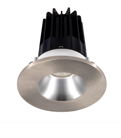 Lotus LED Lights LED-2-S8W2-5CCT-2RRAK-2RTBN 2" Led Recessed Downlight - 8w - 27k / 3k / 35k / 4k / 5k - Silver Reflector - Round Brushed Nickel Trim - 120v