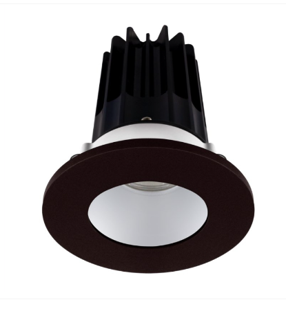 Lotus LED Lights LED-2-S8W2-5CCT-2RRAK-2RTBZ 2" Led Recessed Downlight - 8w - 27k / 3k / 35k / 4k / 5k - Silver Reflector - Round Bronze Trim - 120v
