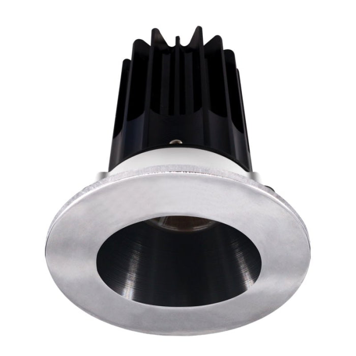 Lotus LED Lights LED-2-S8W2-5CCT-2RRBK-2RTCH-24 2" LED Recessed Downlight W/24 Degree Beam Angle, 8 Watt, 5CCT 27K / 3K / 35K / 4K / 5K, 120V, Black Reflector/ Round Chrome Trim