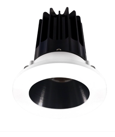 Lotus LED Lights LED-2-S8W2-5CCT-2RRBK-2RTWH 2" Led Recessed Downlight - 8w - 27k / 3k / 35k / 4k / 5k - Black Reflector - Round White Trim - 120v