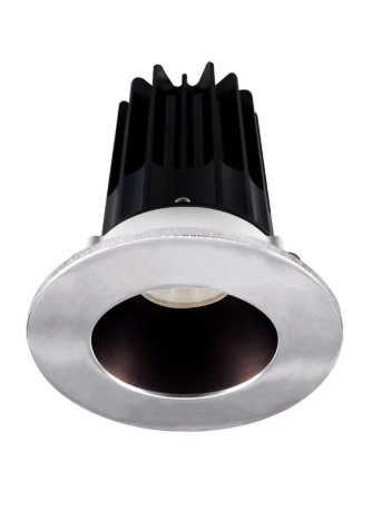 Lotus LED Lights LED-2-S8W2-5CCT-2RRBZ-2RTCH-60D 2 inch Recessed Downlight 8W LED 5CCT 600 lm - 60° Beam Angle - Bronze Reflector - Round Chrome Trim - Type IC Damp Air-Tight T24 CRI 90+