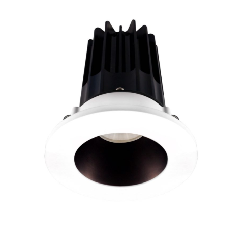 Lotus LED Lights LED-2-S8W2-5CCT-2RRBZ-2RTWH-60D 2" LED Recessed Downlight - 8W - CCT Selectable - Bronze Reflector - Round White Trim - 120V - 60° Beam Angle