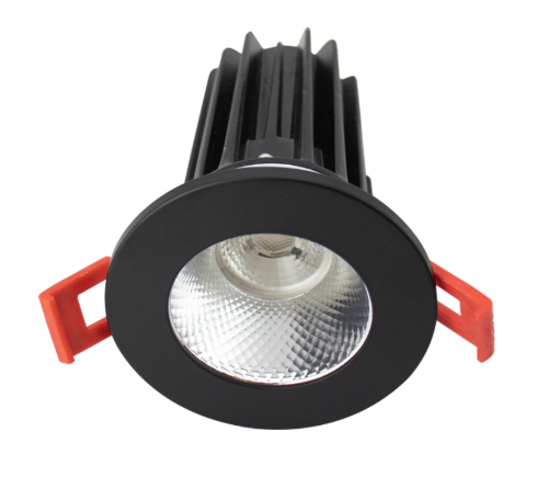 Lotus LED Lights LED-2-S8W2-5CCT-2RRDM-2RTBK-60D 2" LED Recessed Downlight - 8W - CCT Selectable - Diamond Reflector - Round Black Trim - 120V - 60° Beam Angle