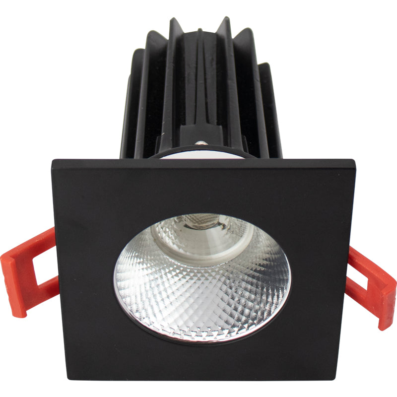 Lotus LED Lights LED-2-S8W2-5CCT-2RRDM-2STBK-60D 2" LED Recessed Downlight, Wattage 8W, Selectable Color Temperature, Beam Angle 60°, Diamond Reflector - Square Black Trim - 120V