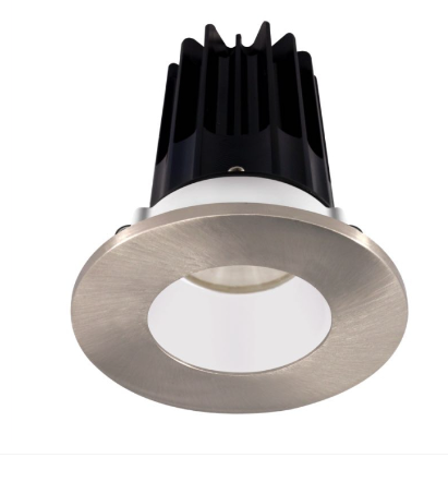Lotus LED Lights LED-2-S8W2-5CCT-2RRWH-2RTBN 2" Led Recessed Downlight - 8w - 27k / 3k / 35k / 4k / 5k - White Reflector - Round Brushed Nickel Trim - 120v