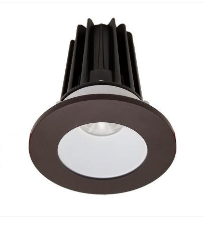 Lotus LED Lights LED-2-S8W2-5CCT-2RRWH-2RTBZ 2" Led Recessed Downlight - 8w - 27k / 3k / 35k / 4k / 5k - White Reflector - Round Bronze Trim - 120v