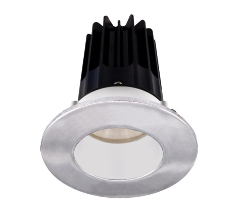Lotus LED Lights LED-2-S8W2-5CCT-2RRWH-2RTCH-60D 2" LED Recessed Downlight - 8W - CCT Selectable - White Reflector - Round Chrome Trim - 120V - 60° Beam Angle